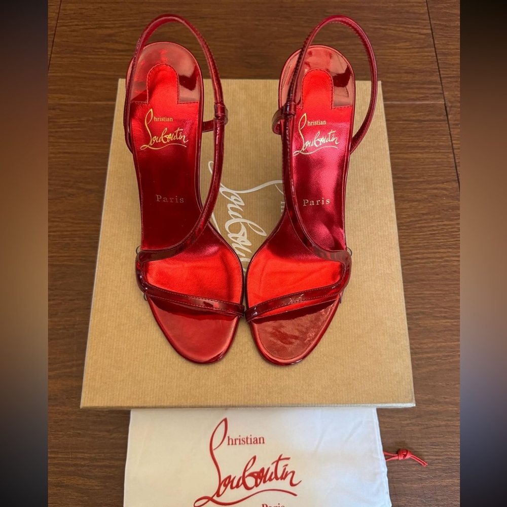 Christian Louboutin Rosalie 100 Leather Sandals